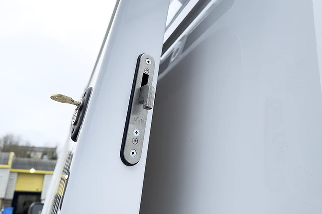 L4V Hook Lock on van door